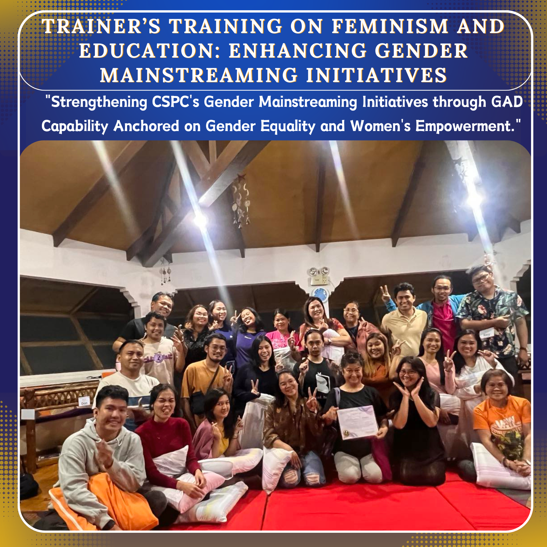 Trainer’s Training on Feminism and Education: Enhancing Gender ...